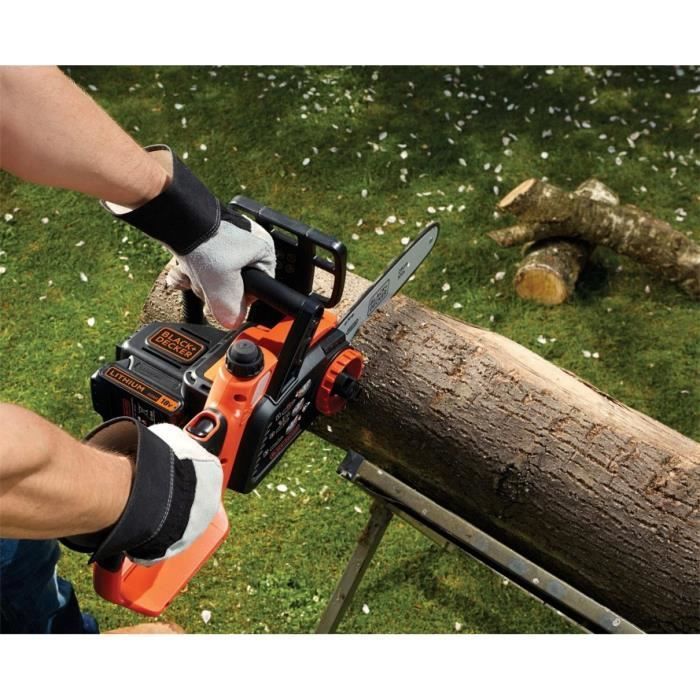 Motosierra eléctrica inalámbrica - BLACK&DECKER - GKC1825LB-XJ - 18V - 25cm - Batería no incluida