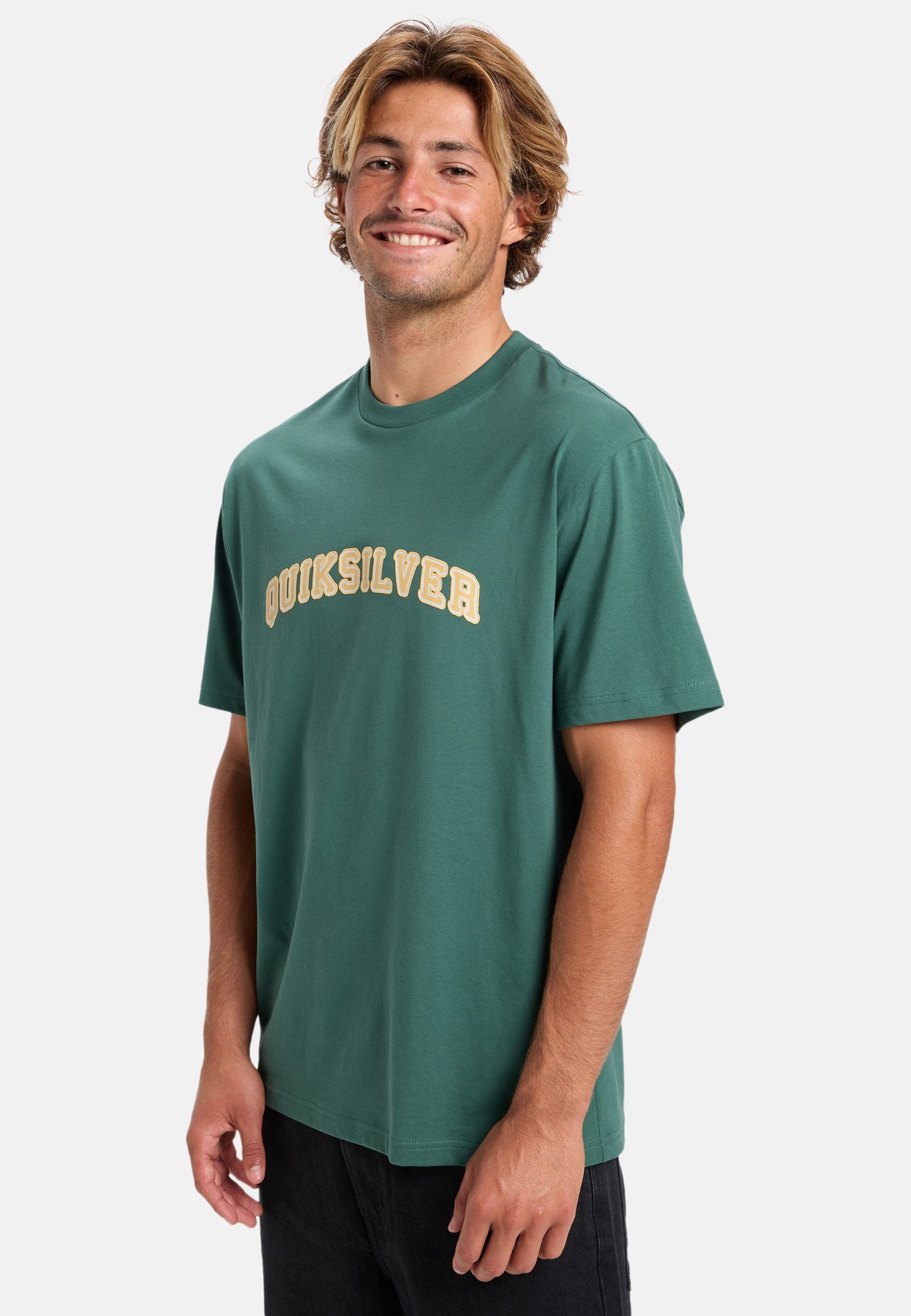 Quiksilver ADDIO - T-shirt stampata - verde trekking