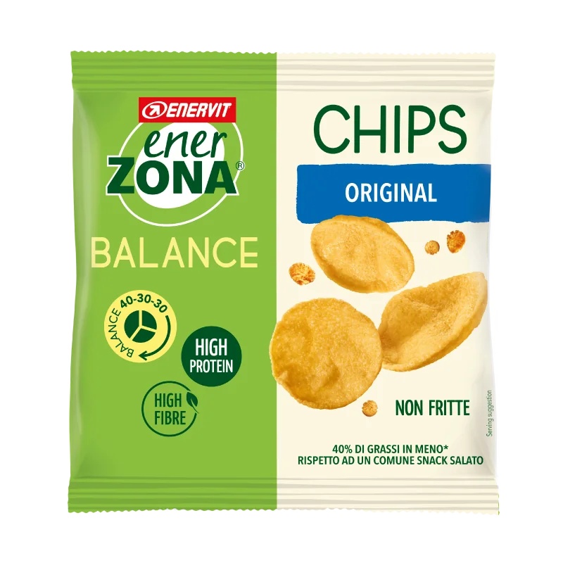 ENERVIT Enerzona Chips Classic 1 zak Klassieke smaak Soja snack