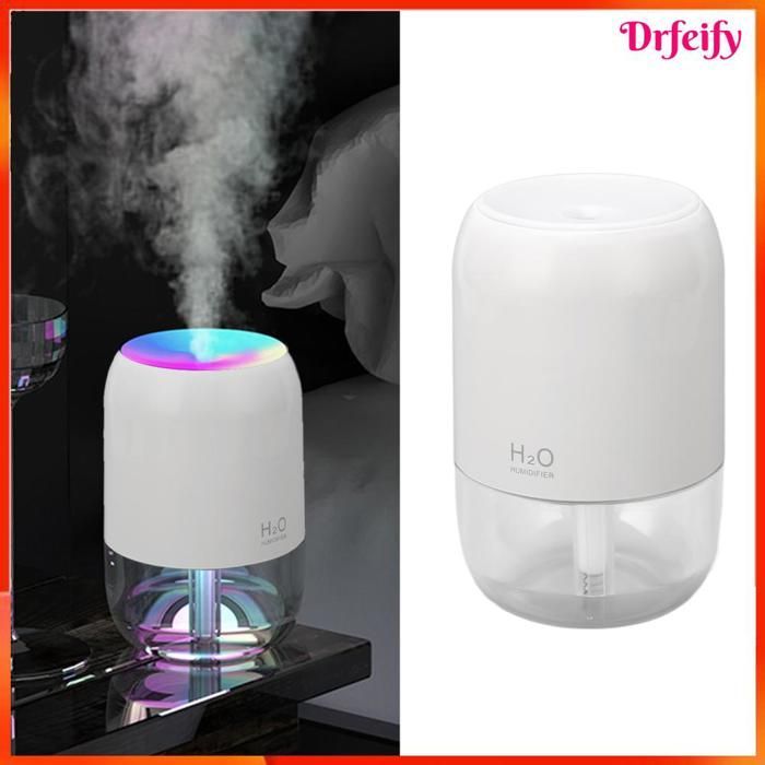 Diffuseur d'aromathérapie - AKOZON - 200 ml - Réservoir 200 ml - USB rechargeable - 7 couleurs LED