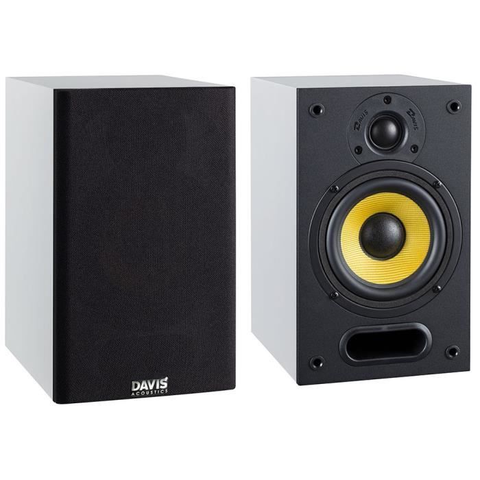 Enceintes bibliothèque DAVIS ACOUSTICS MIA 20 - 2 haut-parleurs, 2 voies - Tweeter 25mm - Blanche