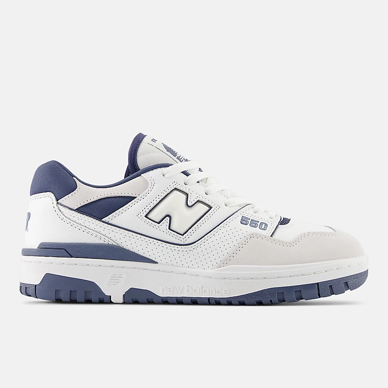 Unisex 550 - Biały z Vintage Indigo