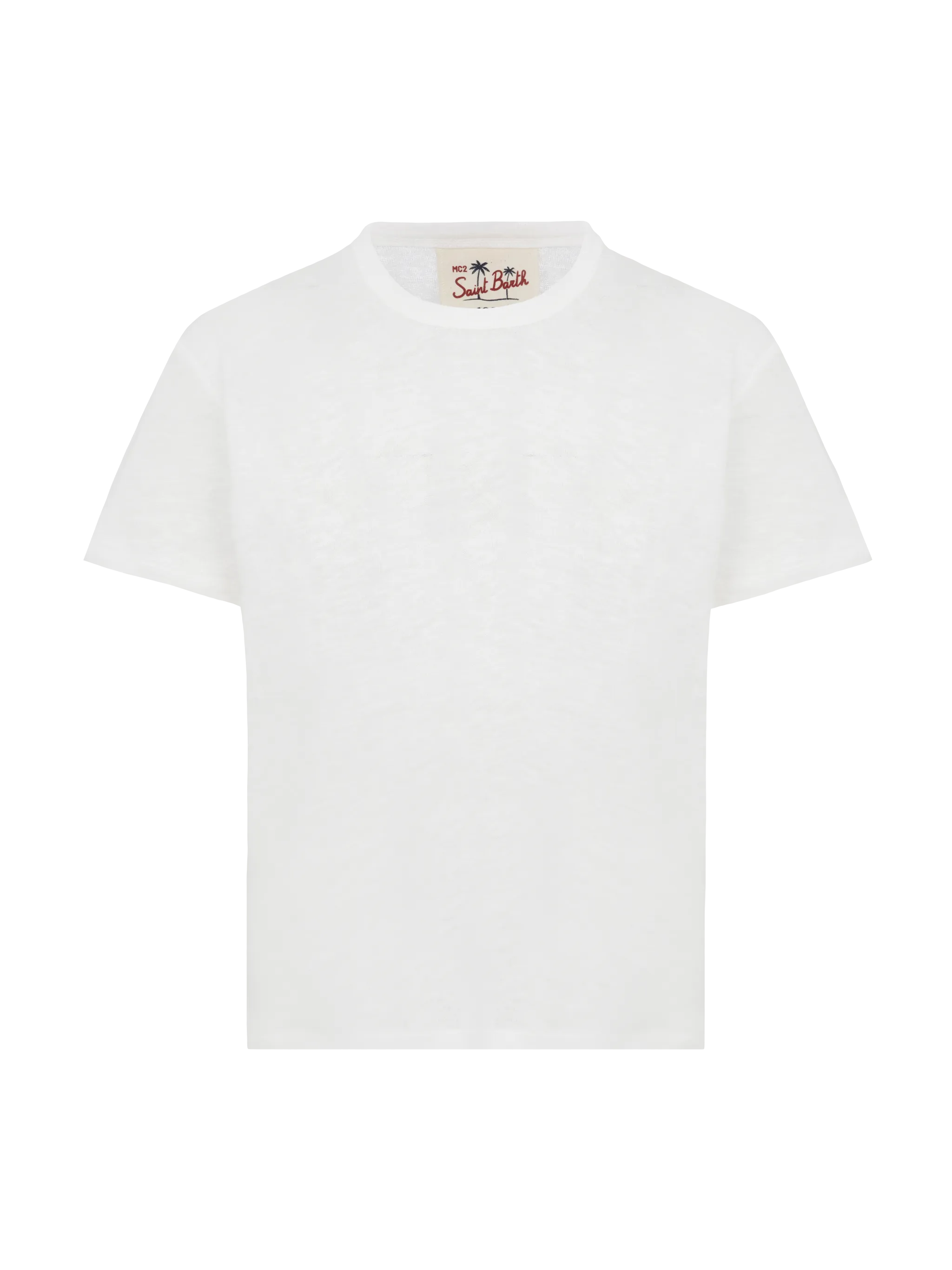Alex T-shirt van witte linnenjersey