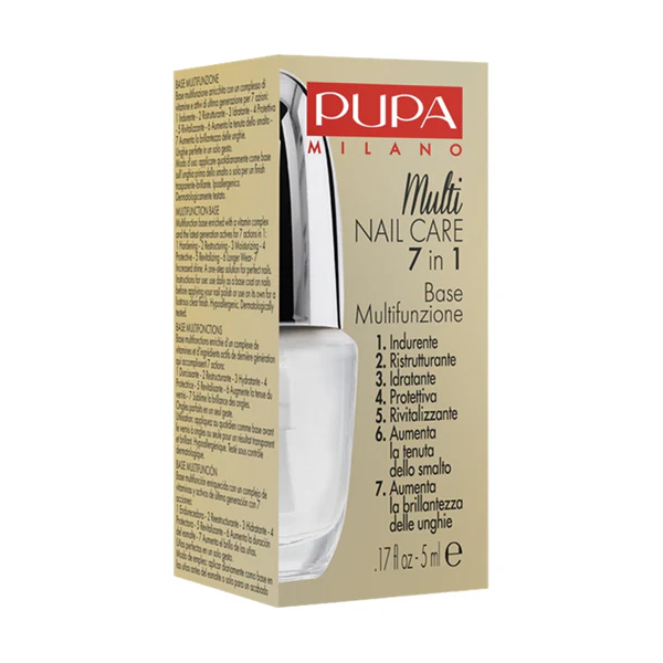 Unghie Multi Nail Care 7 in 1 - Trattamento Unghie, Base per Smalto