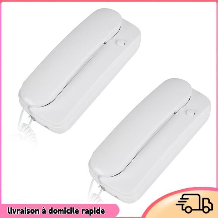 Intercom - DILWE - Wired Intercom - 200m Range - 2 Handsets - Easy Installation