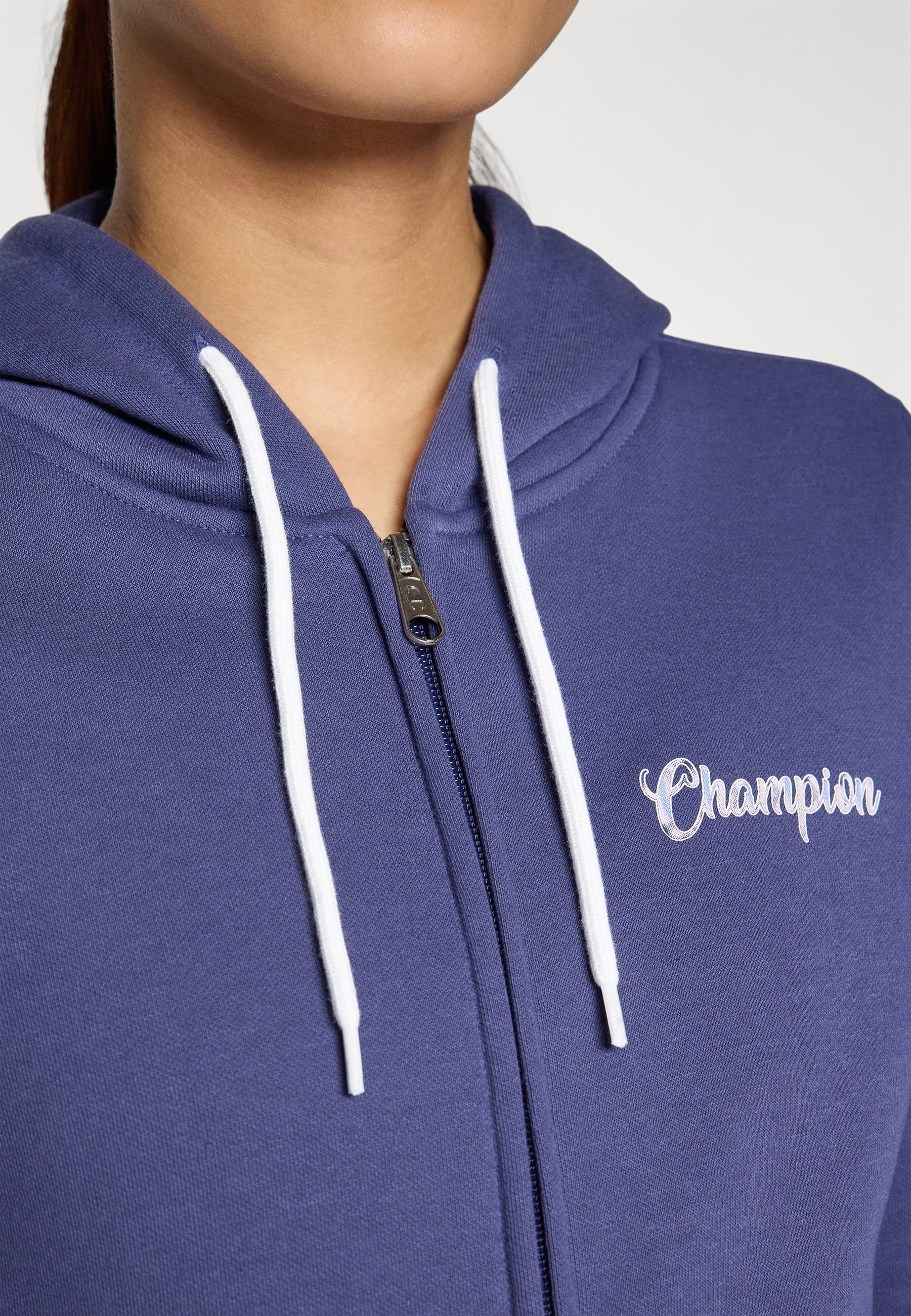 Champion GRAPHIC FULL ZIP HOODIE - Mikina na zips - tmavomodrá