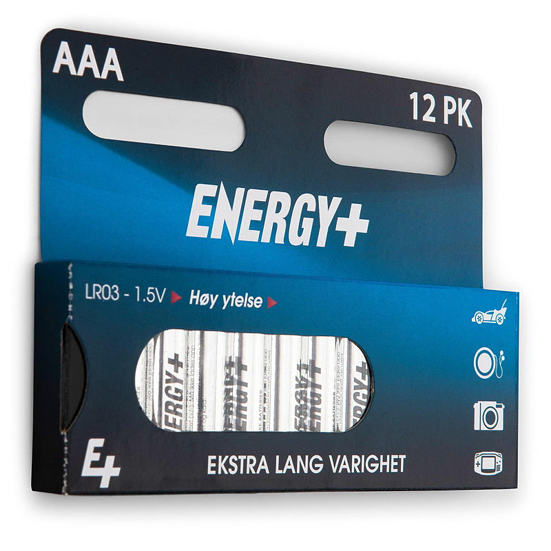 Batteria Energy AAA confezione da 12, ultra digitale, Energy