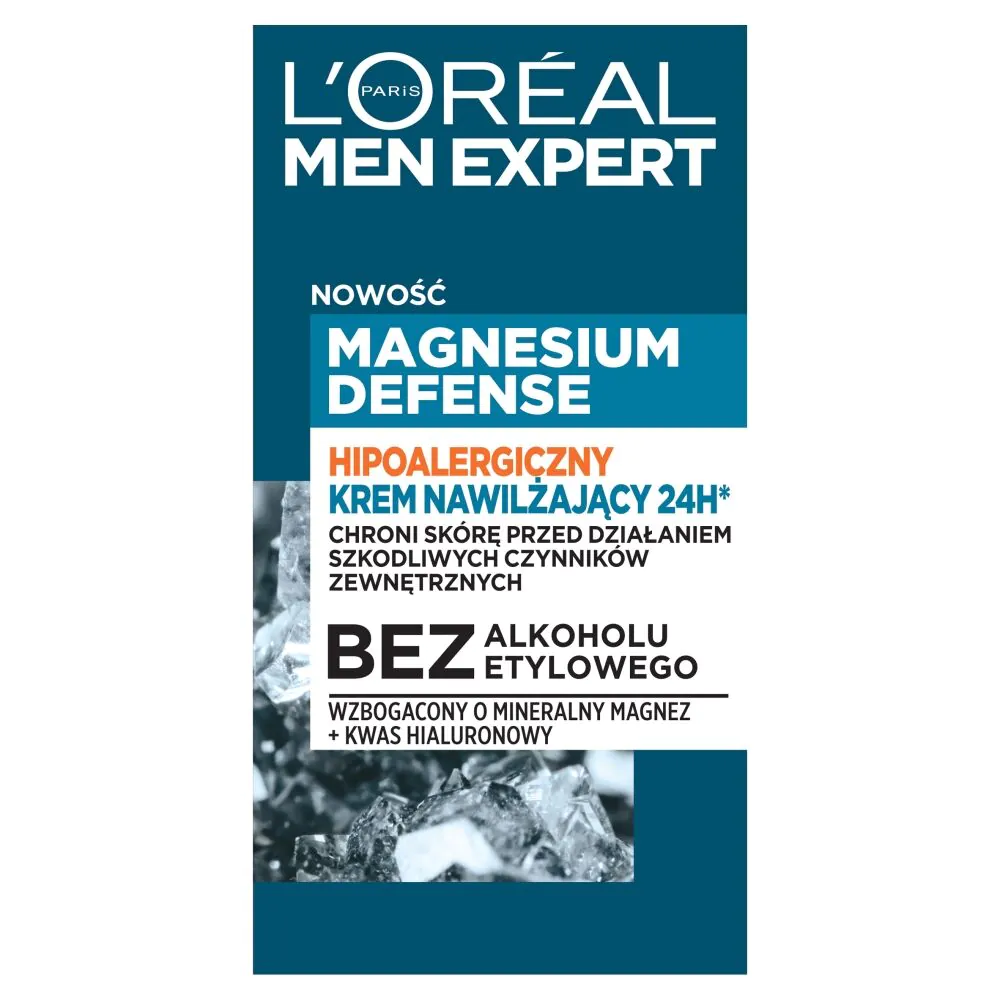 L’Oréal Men Expert Magnesium Defense Hipoalergiczny krem nawilżający 24H