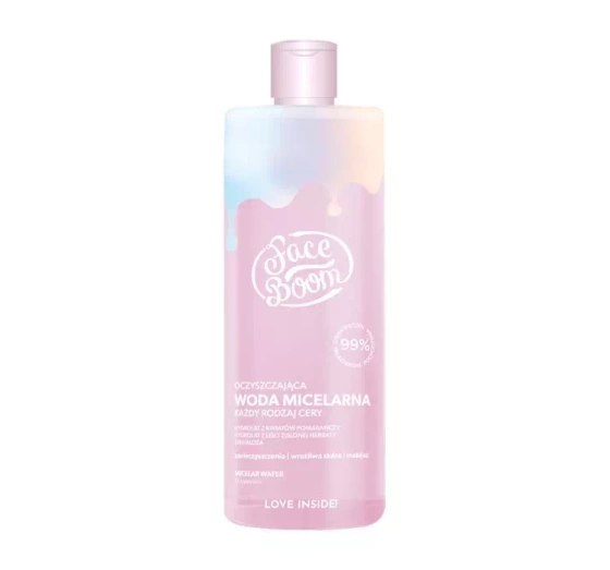 Face Boom oczyszczająca woda micelarna Zaradna Wizjonerka 500 ml