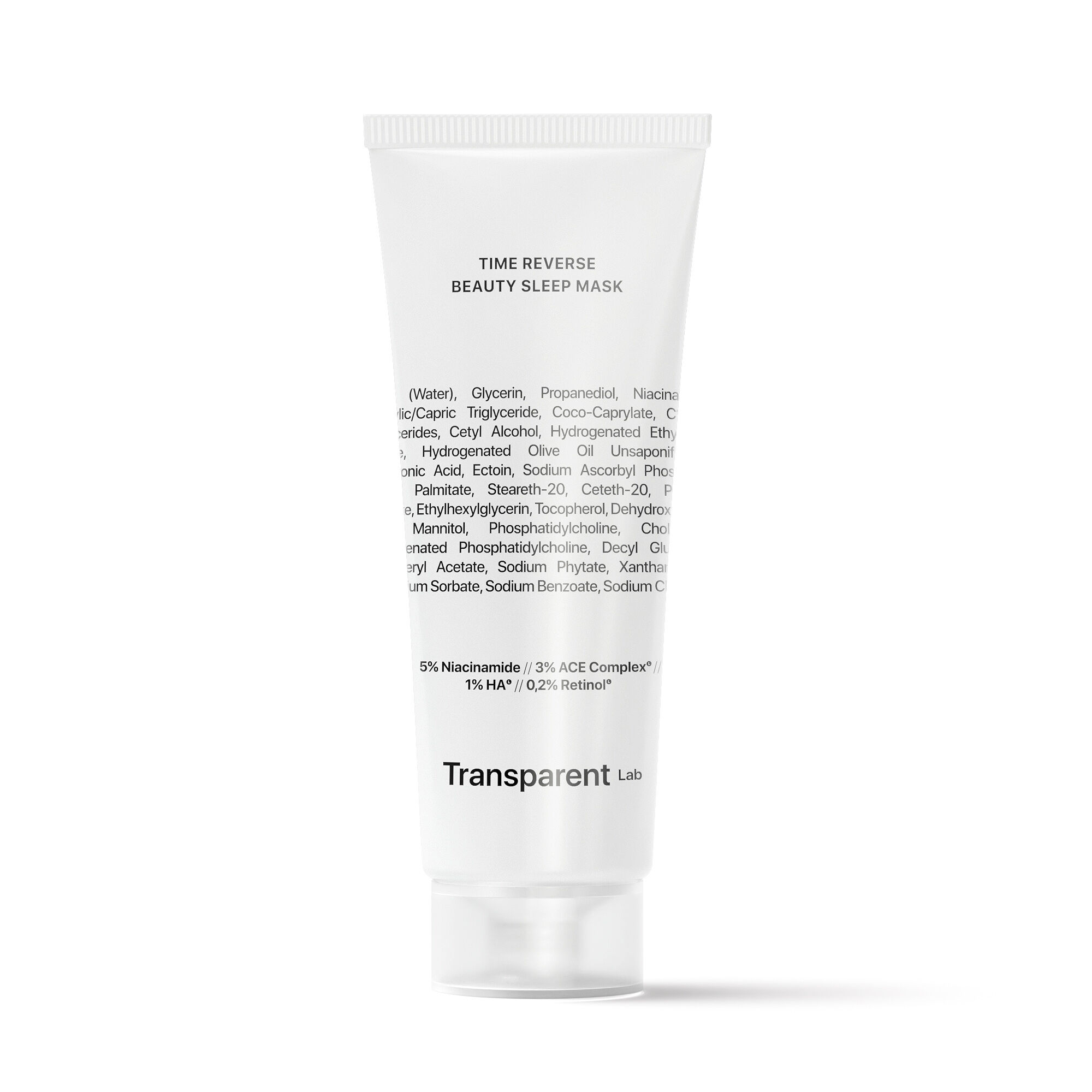 Masque de beauté inversée Transparent Lab Time