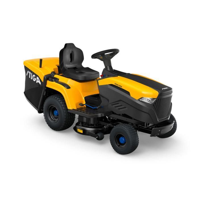 STIGA 584E ESTATE BATTERY-POWERED RIDE-ON LAWN MOWER, 48V 40AH, 84CM – 3 MODES (STANDARD/ECO/BOOST), 240L GRASS CATCHER – LAWNS UP TO