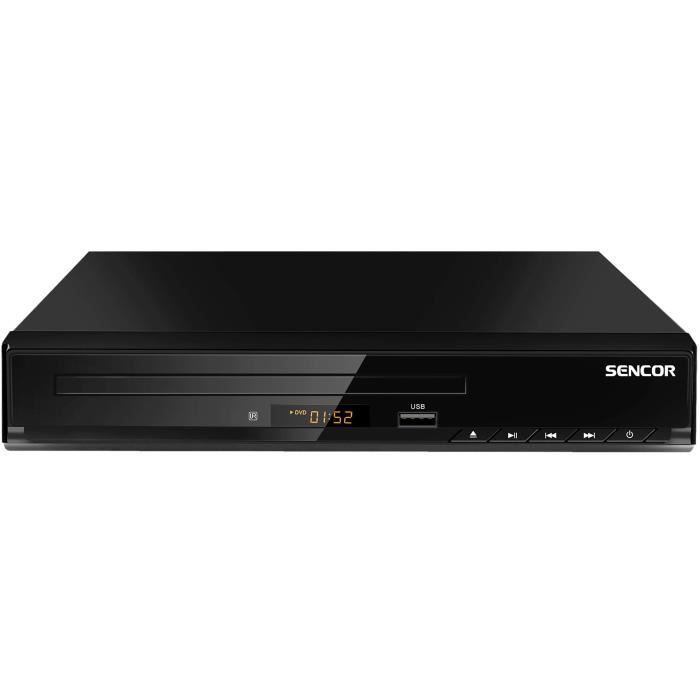 DVD Player - SENCOR - SDV 2513H - USB Port - Playback - HDMI and SCART Outputs - Black