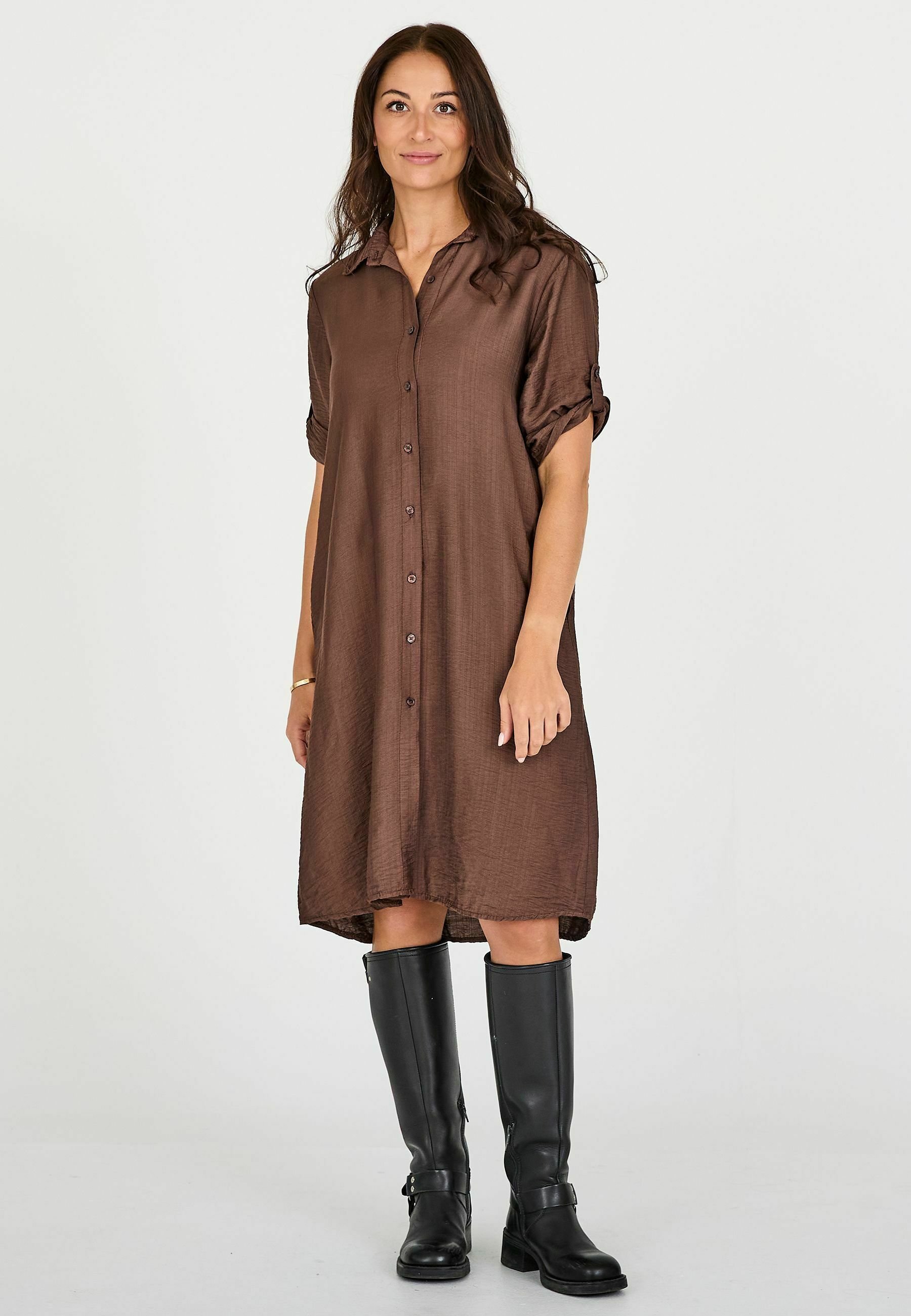NÜ CAITLIN - Hemdkleid - braun