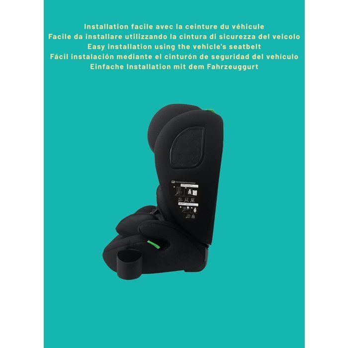 Siège auto isofix - NANIA - MILANO - Groupe 1/2/3 - I-size - Avec réducteur - Noir