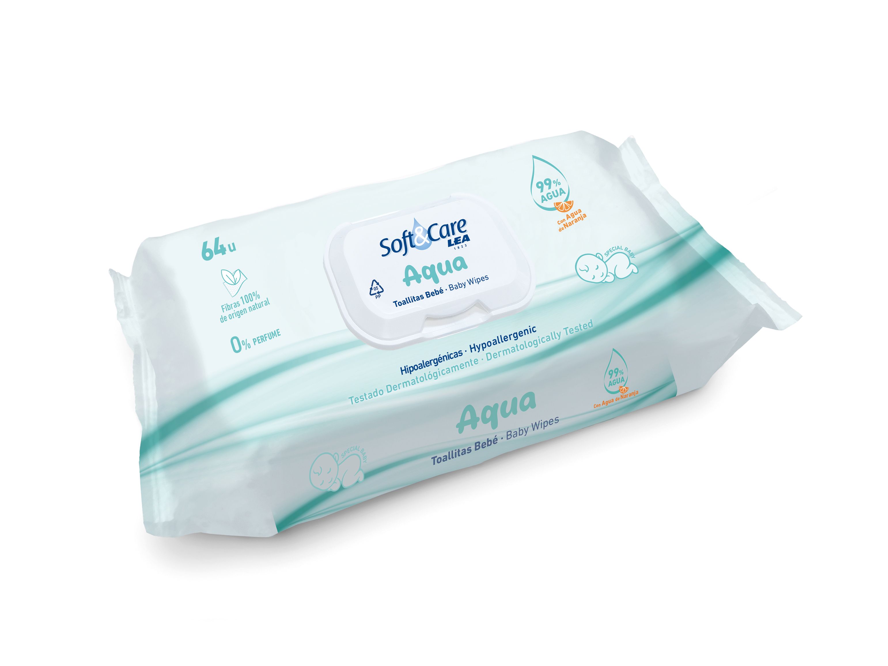 Soft & Care Aqua bērnu salvetes Autiņbiksītes un salvetes