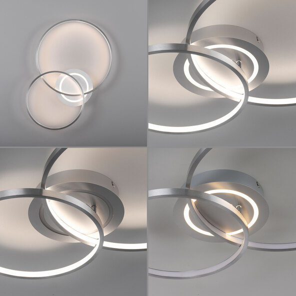 Lampă de tavan LED ASMINA, aluminiu