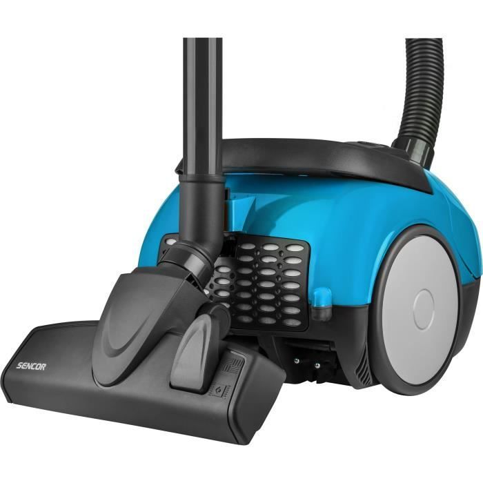 Aspirapolvere a cilindro con sacchetto - SENCOR - SVC 45BL-EUE3 - Motore ECO 850W - 79 dBA - 1,5L - Blu