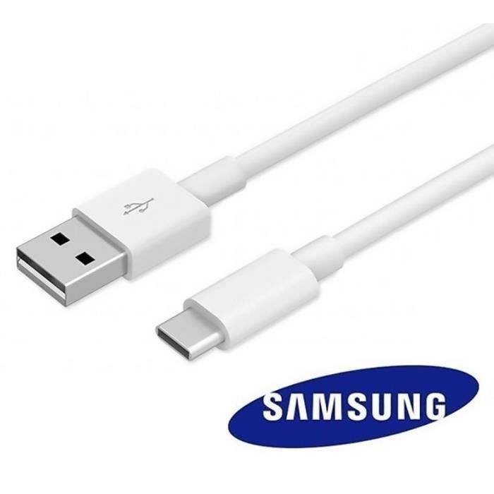 Cable Telephone - Connectique Telephone - SAMSUNG - CBLE TYPE C USB ORIGINAL SAMSUNG BLANC EP-DN930CWE
