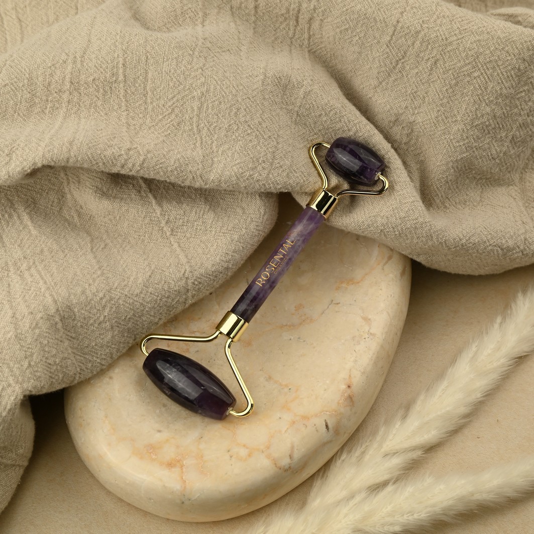Rosental Organics Facial Massager Jade Roller Amethyst Roller – 1 kos