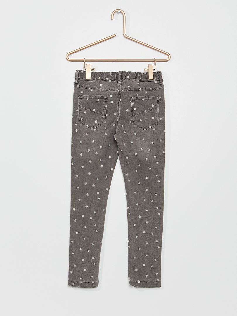 Denim jeggings - GRIJS