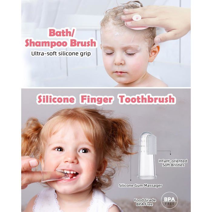 Kit de cuidado para bebés Lictin de 12 piezas, neceser para bebés, kit de cuidado para recién nacidos, libre de BPA para viajes.