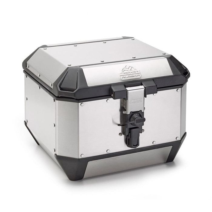 Maleta trasera para motocicleta Givi Monokey Alaska - color plata - 44 L