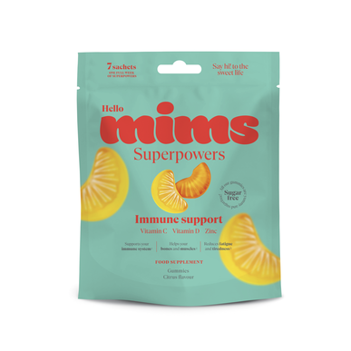 Suplemento para el sistema inmunitario Mims, apoyo inmunológico, 7 x 12,5 g