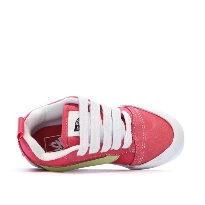 Scarpe da ginnastica Vans Knu rosa/gialle per ragazzi/ragazze