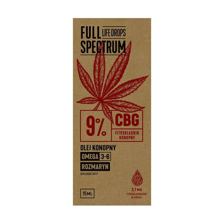 Full Spectrum Olejek Konopny CBD + CBDa 9% 15 ml