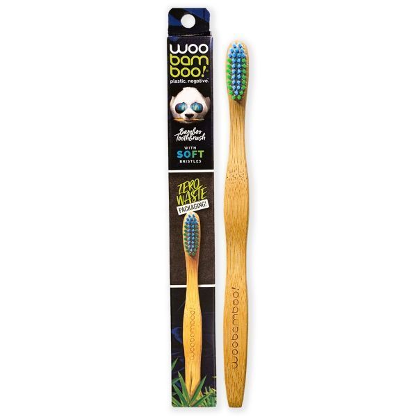 Woobamboo - Suave para adultos - Cero residuos - cepillo de dientes