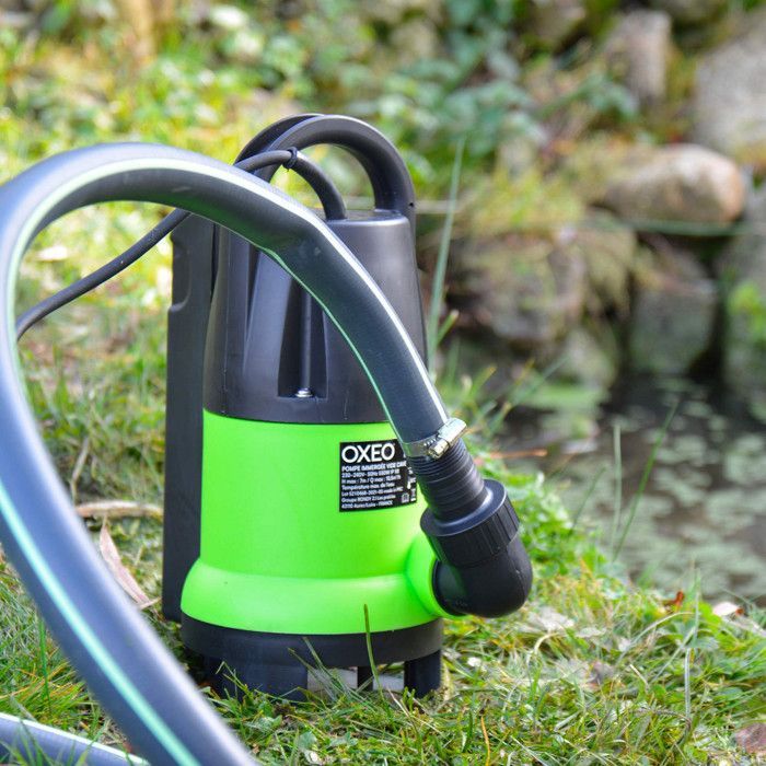 Bomba sumergible con interruptor de flotador integrado - Bomba para la eliminación de aguas sucias - 550 W - Altura de impulsión de 7 m - Bomba de agua sumergible automática