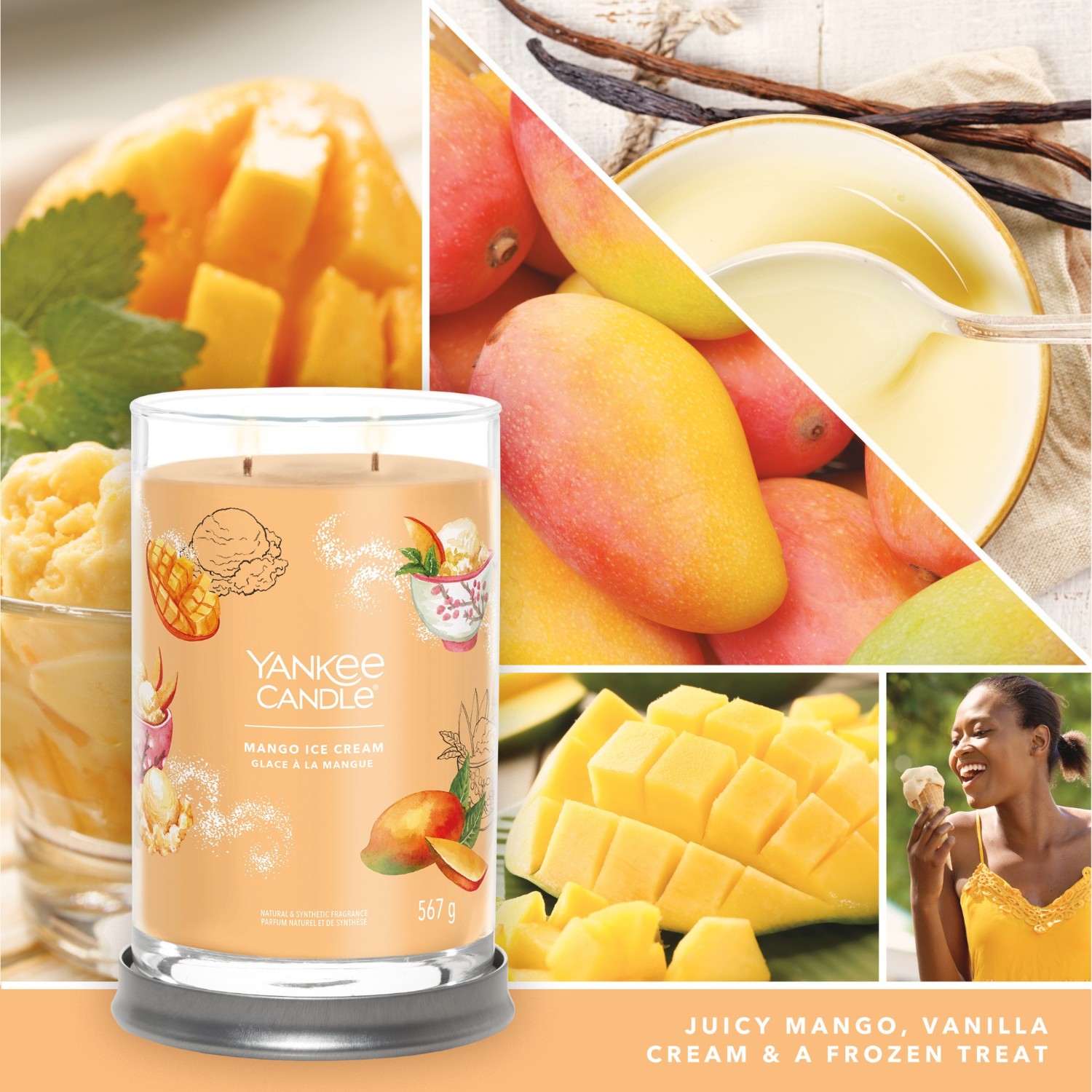 YANKEE CANDLE Grand Gobelet Glace à la Mangue