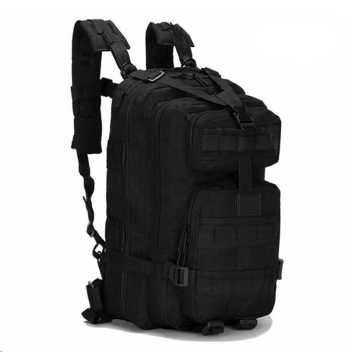 1000D 30L Militaire tactische rugzak voor kamperen en wandelen - MINIDIVA - Zwart