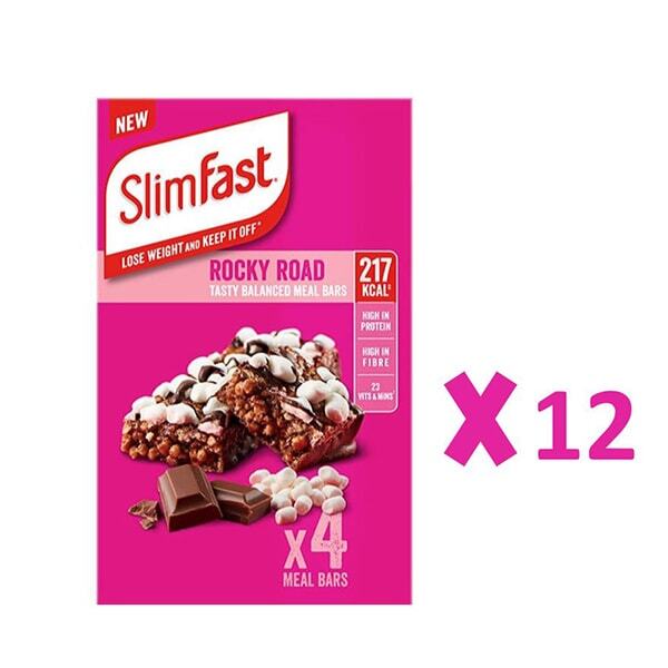 Batoane SlimFast Rocky Road pentru înlocuirea mesei x 12 | Sănătate | Superdrug