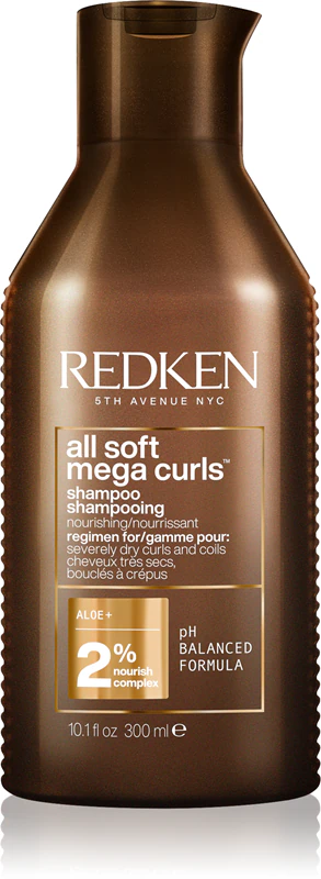 Shampoo Redken All Soft Mega Curls para cabelos cacheados e ondulados