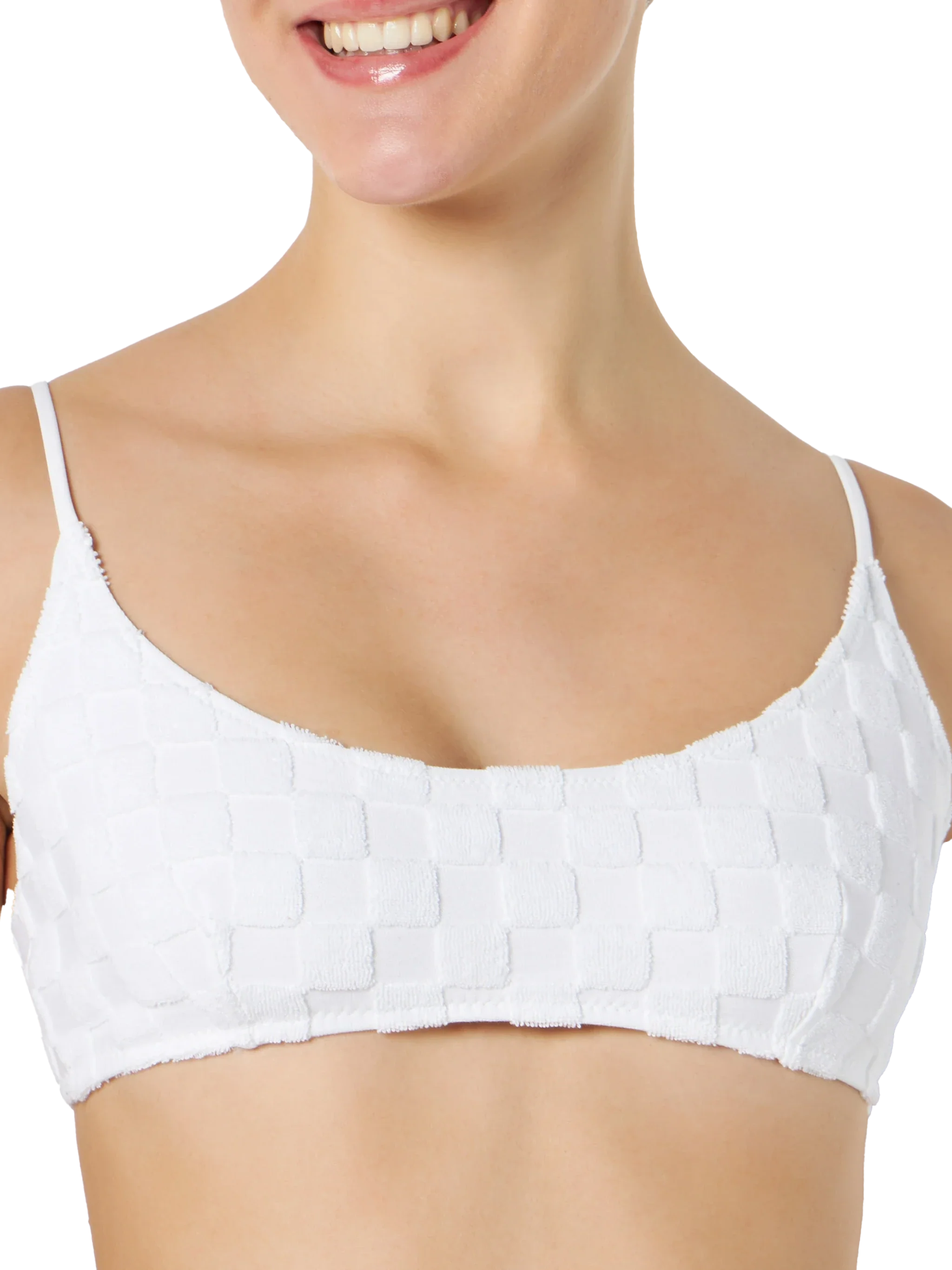 Dames bralette bikini van badstof