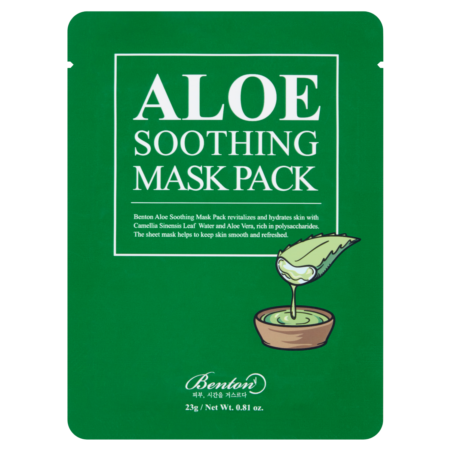 Benton Kasvonaamio 23g Aloe Vera
