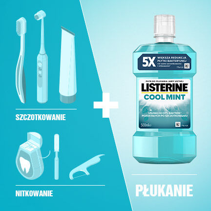 Στοματικό διάλυμα Listerine 500ml Δροσερή μέντα