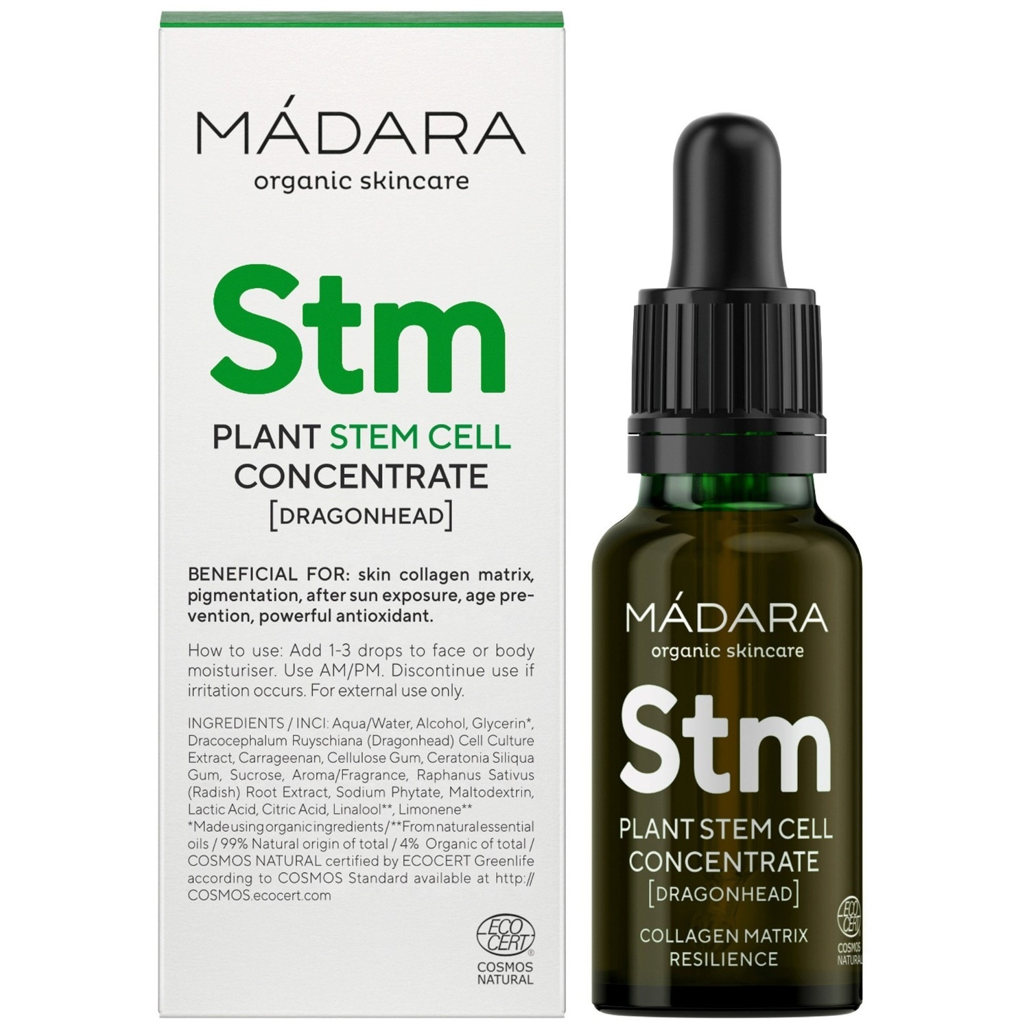 MÁDARA tretman lica s koncentratom biljnih matičnih ćelija – 17,5 ml