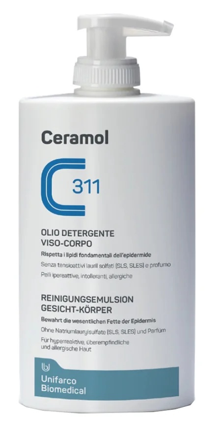 CERAMOL Ceramol 311 Aceite limpiador para rostro y cuerpo 400 ml Todo tipo de piel