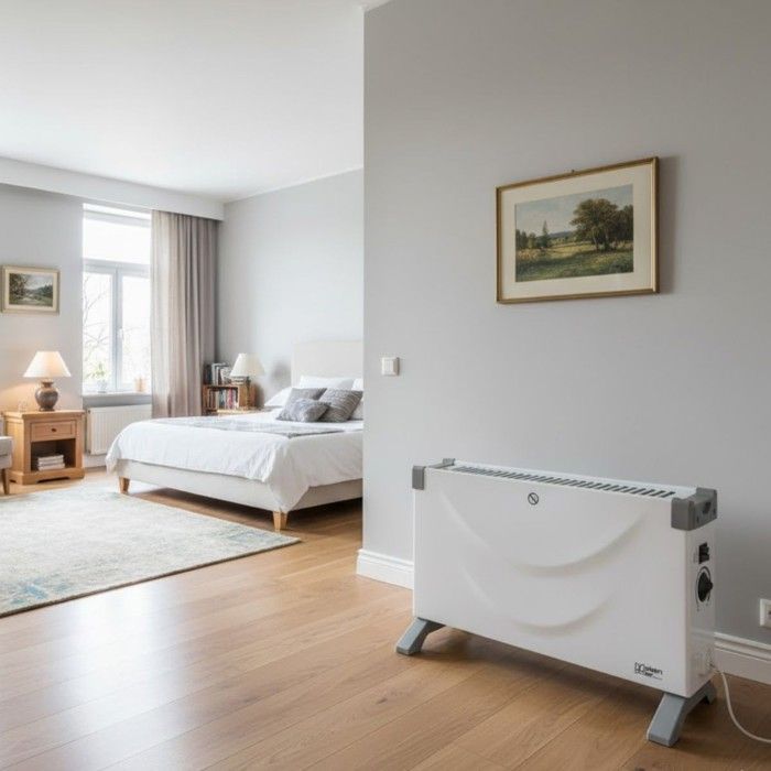 Chauffage Électrique 2000W - Radiateur d'appoint Thermostat intégré, 3 puissances de chauffe 20 m² PLEIN AIR