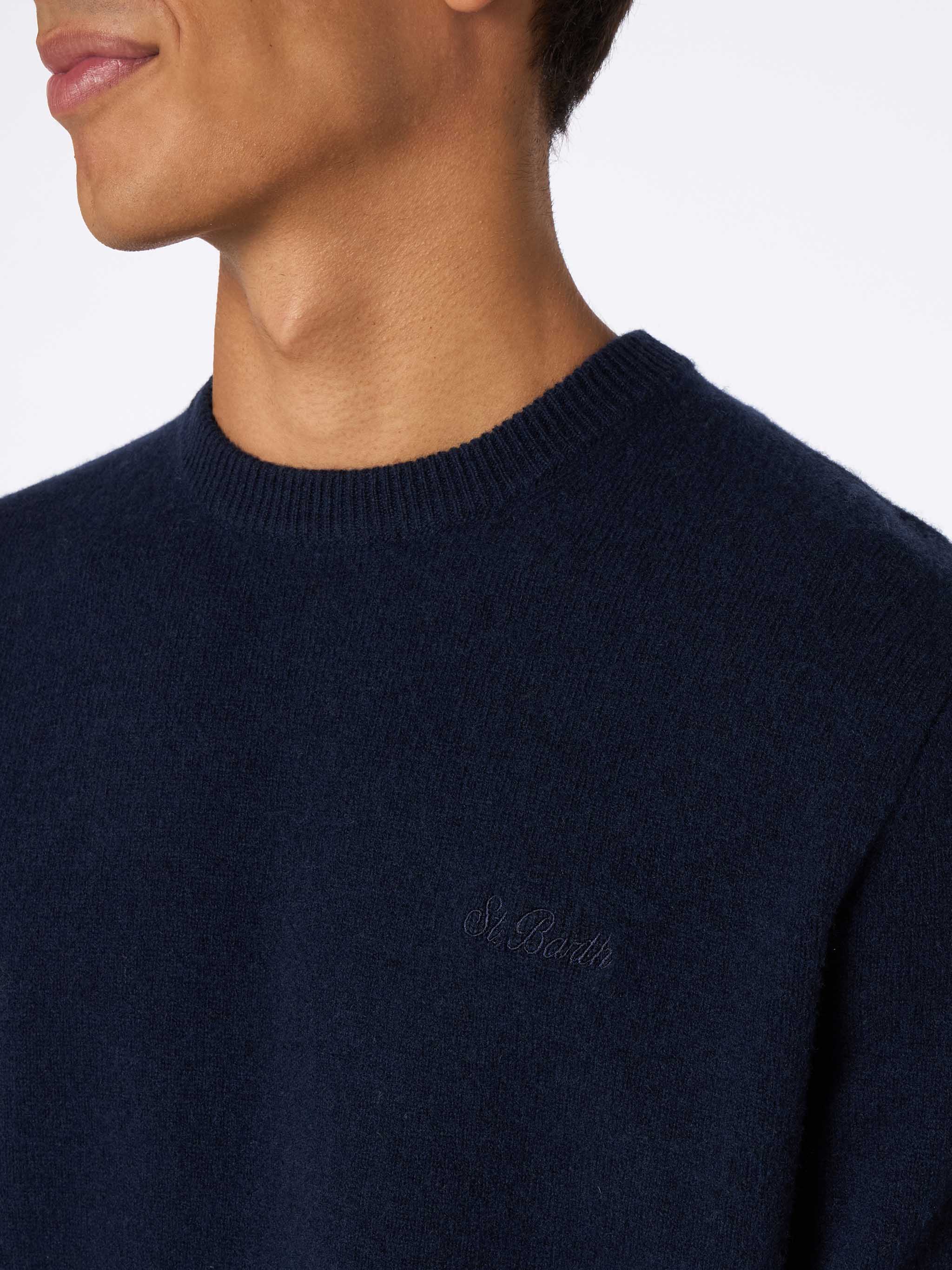 Regent herentrui van marineblauw lamswol