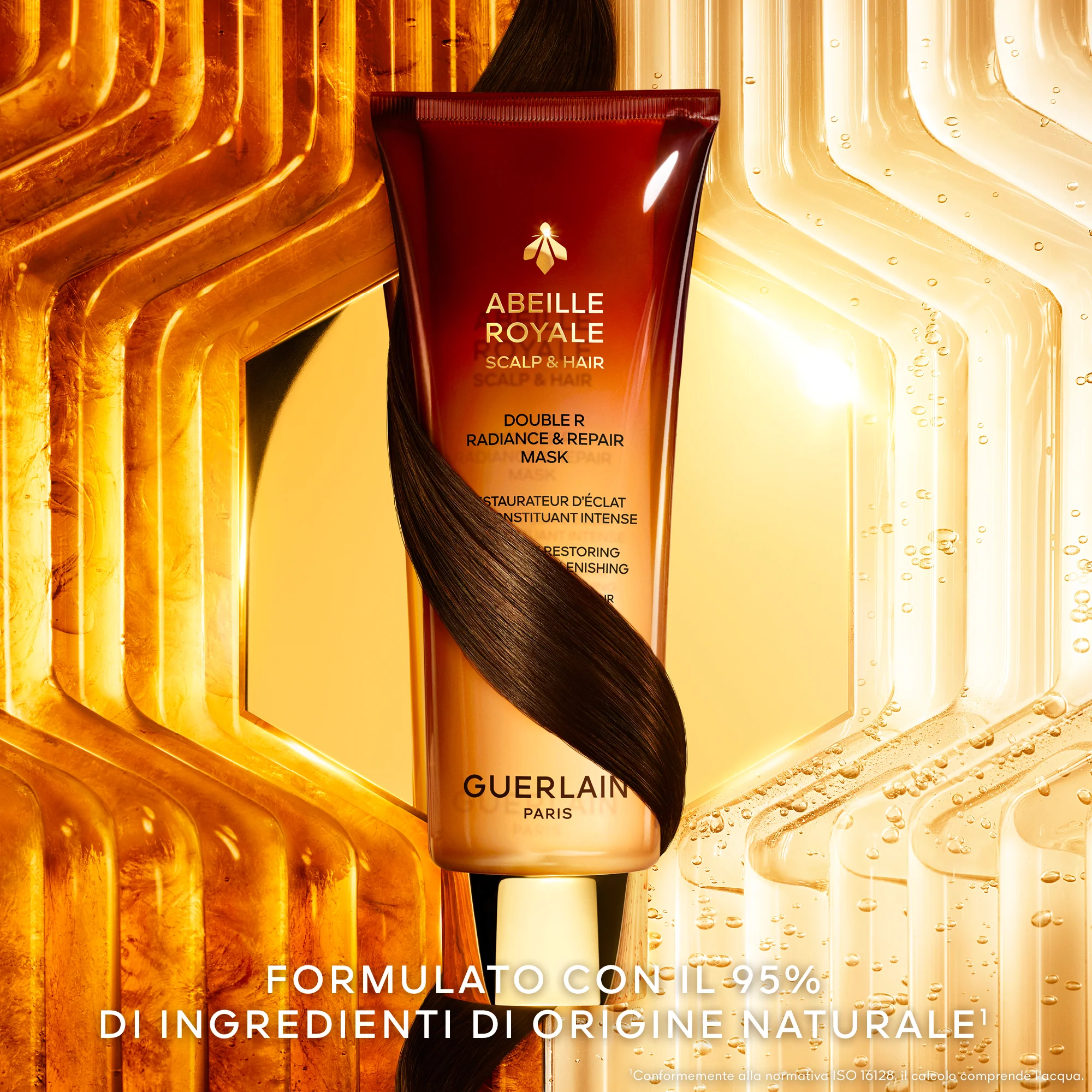 Abeille Royale Scalp & Hair Double R Radiance & Repair Mask - Maschera Riparatrice Capelli, Maschera Illuminante Capelli