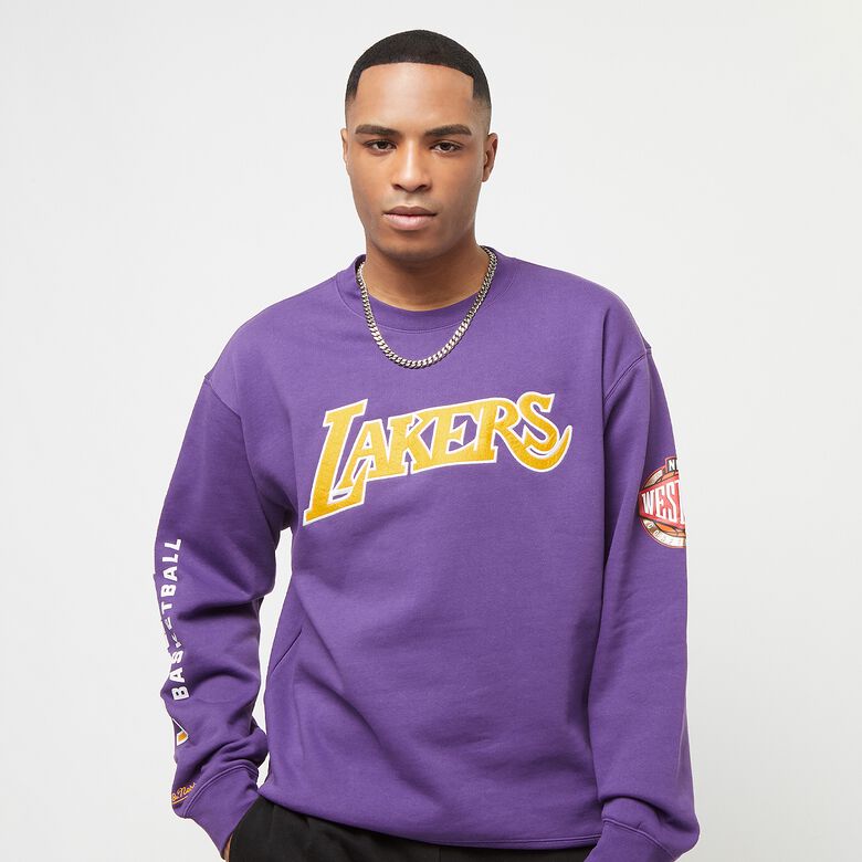 NBA Tam i z powrotem Fleece Crew Los Angeles Lakers