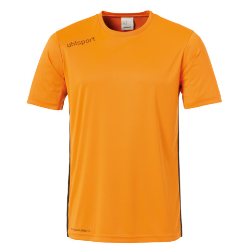 Camiseta Essential Mc Naranja Fluor/negro Uhlsport