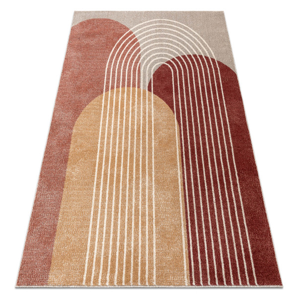 Dywan FUSION 0810 beż / terakota - 240x330 cm