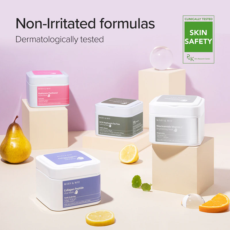 Mary&May Collagen Peptide Vital Mask Set mit Anti-Falten-Stoffmasken