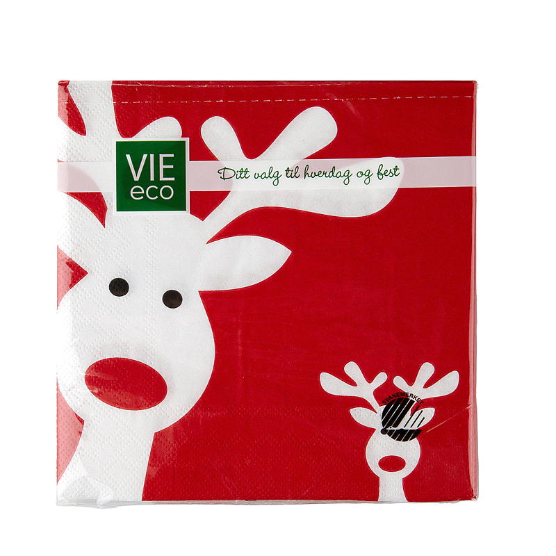 Vie Eco Servetter 20-pack 33x33 cm, julmotiv