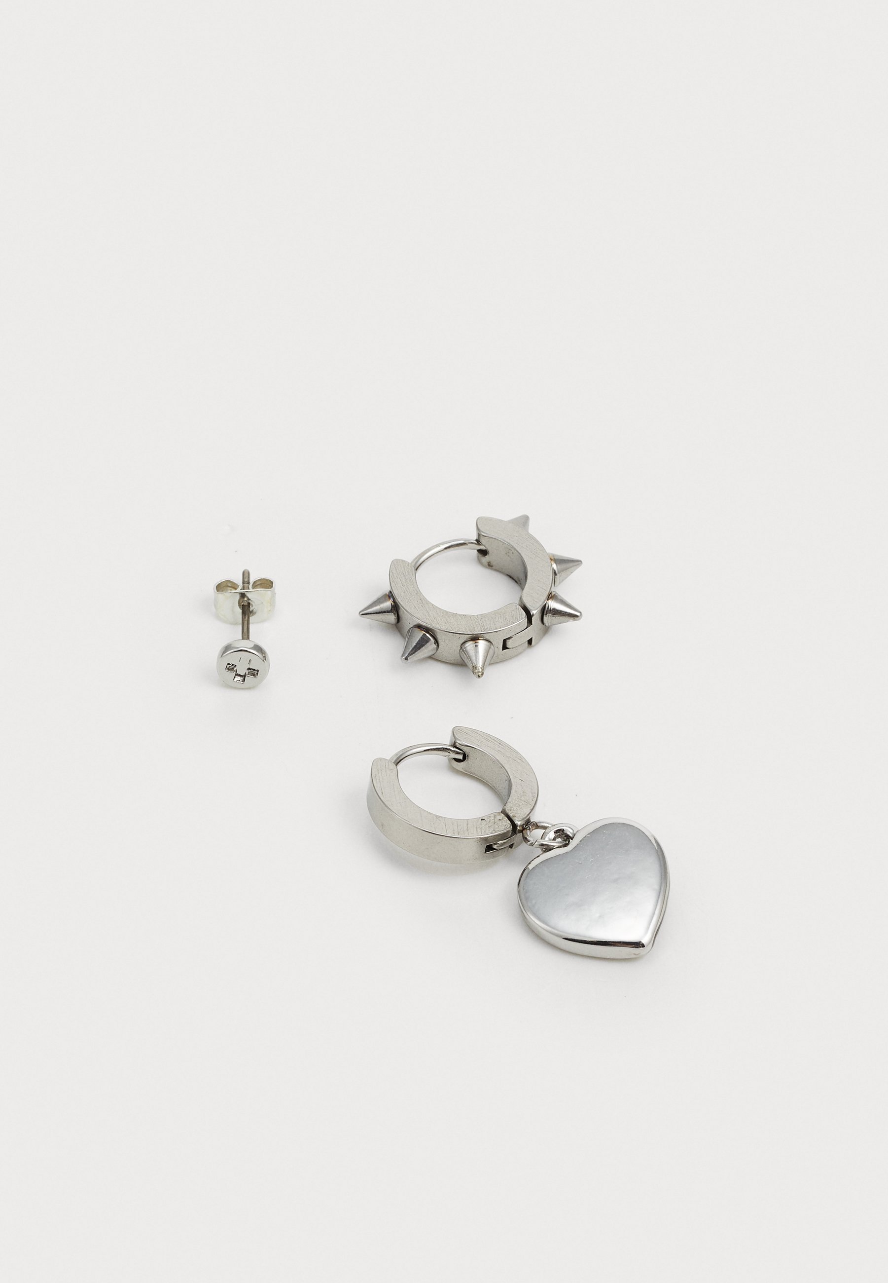 YOURTURN UNISEX LOT DE 7 - Boucles d'oreilles - couleur argent