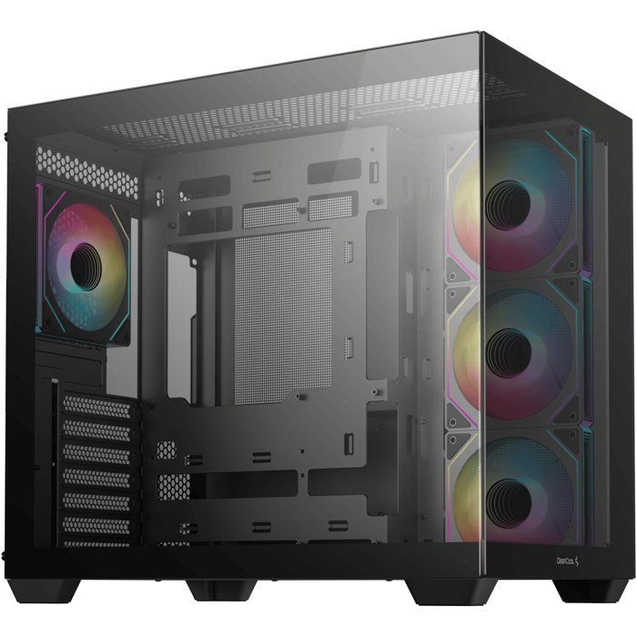 Boitier PC - DEEPCOOL - R-CG530-BKADA4-G-1 - Mini tour - Format Mini-ITX / Micro-ATX / ATX & Micro-ATX - 4 ventilateurs ARGB - Noir
